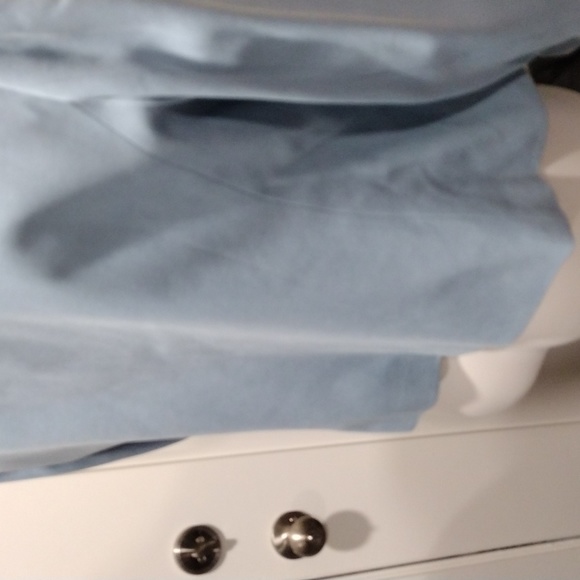 Talbots baby blue silk blazer. Mint condition. Size 16 - Picture 7 of 8